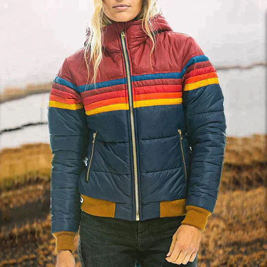 Rosa™ | Retro Parka met Kunstbont Capuchon voor Dames