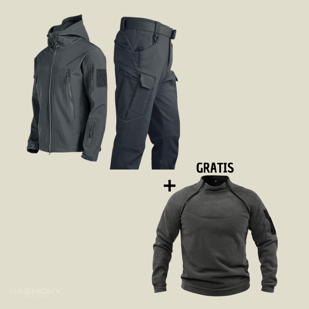 Nick™ | Militair waterdicht pak + gratis Trekker fleece